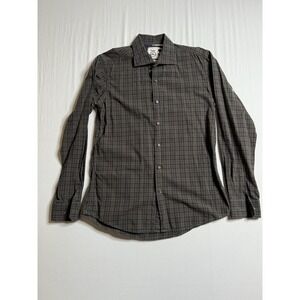 HICKEY Button Up Shirt Green Plaid Cotton‎ Mens Large Made In Heaven Classic M